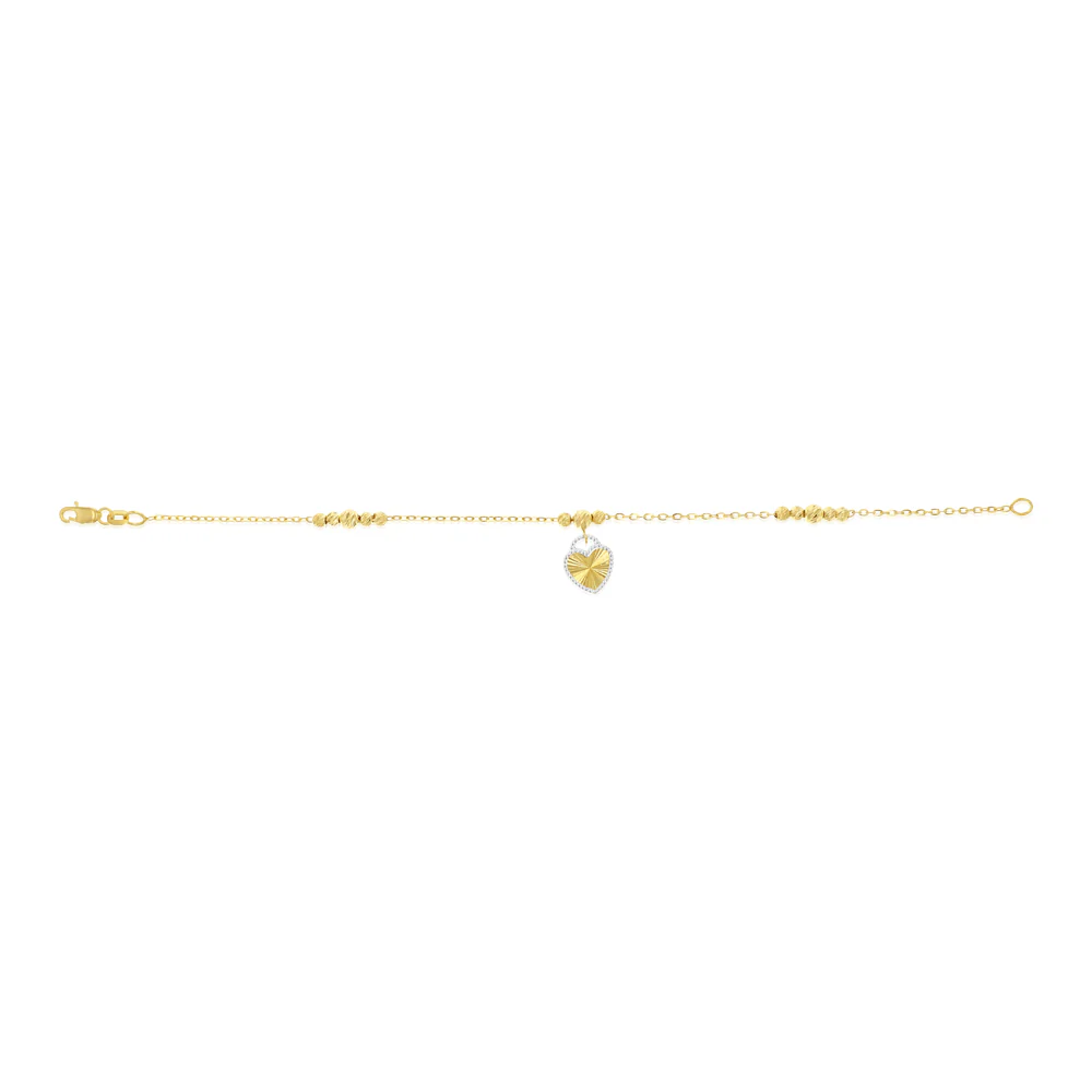 9ct Silverfilled Heart Bracelet - Image 2