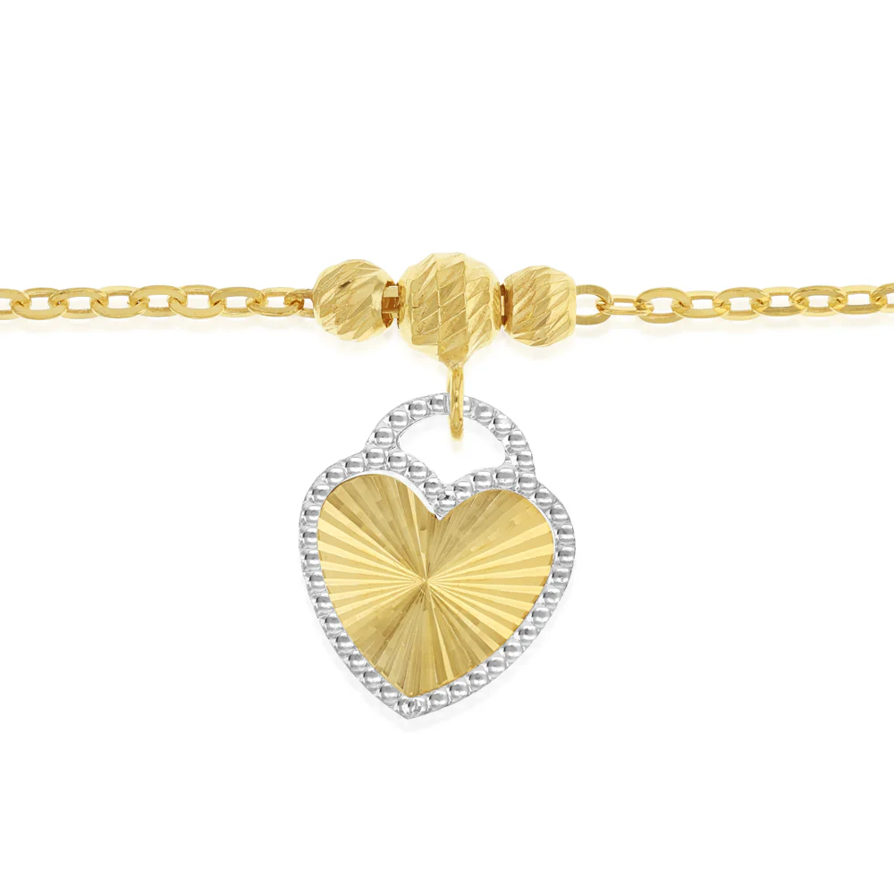 9ct Silverfilled Heart Bracelet - Image 3