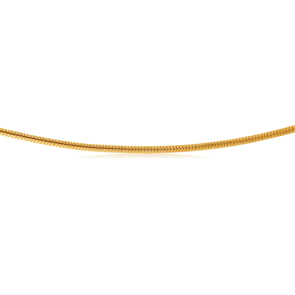 9ct Silverfilled Snake 45cm 50Gauge Chain - Image 2