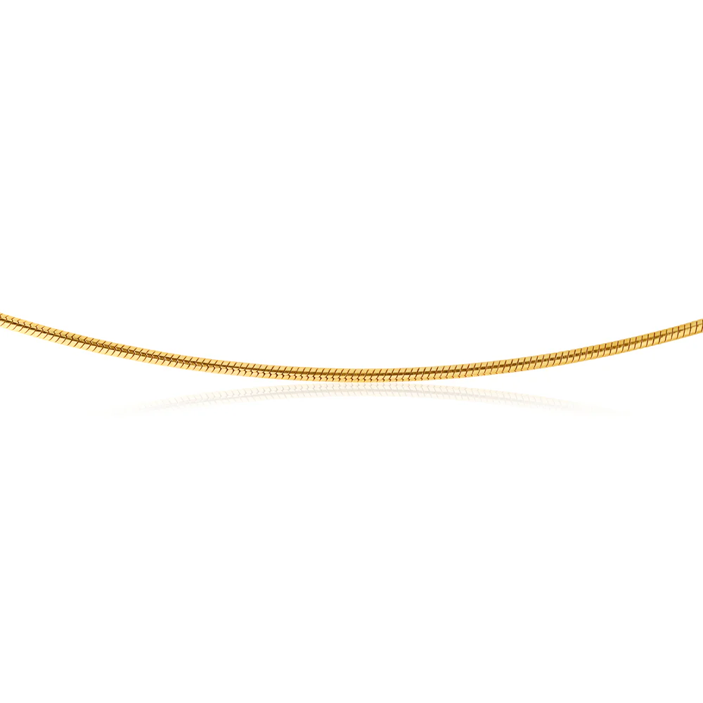9ct Silverfilled Snake 50cm 50Gauge Chain - Image 2