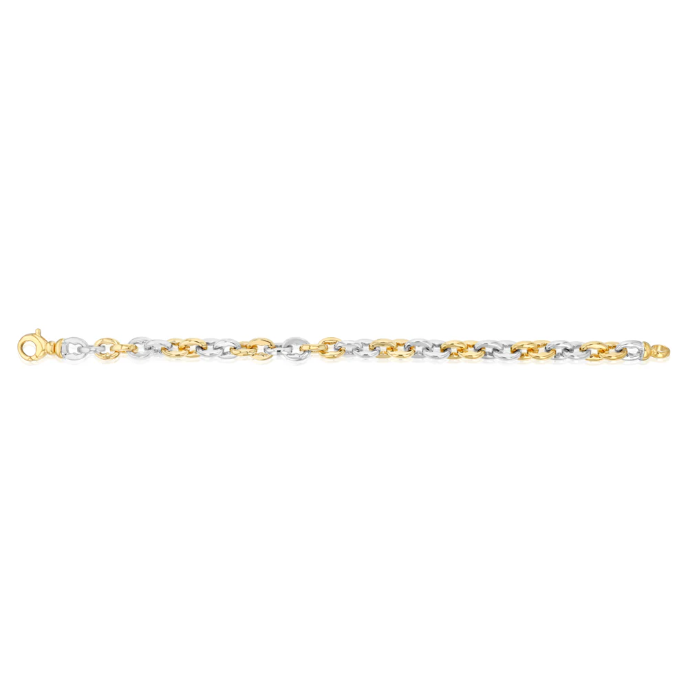 9ct Silverfilled Two Tone Infinity Bracelet - Image 2