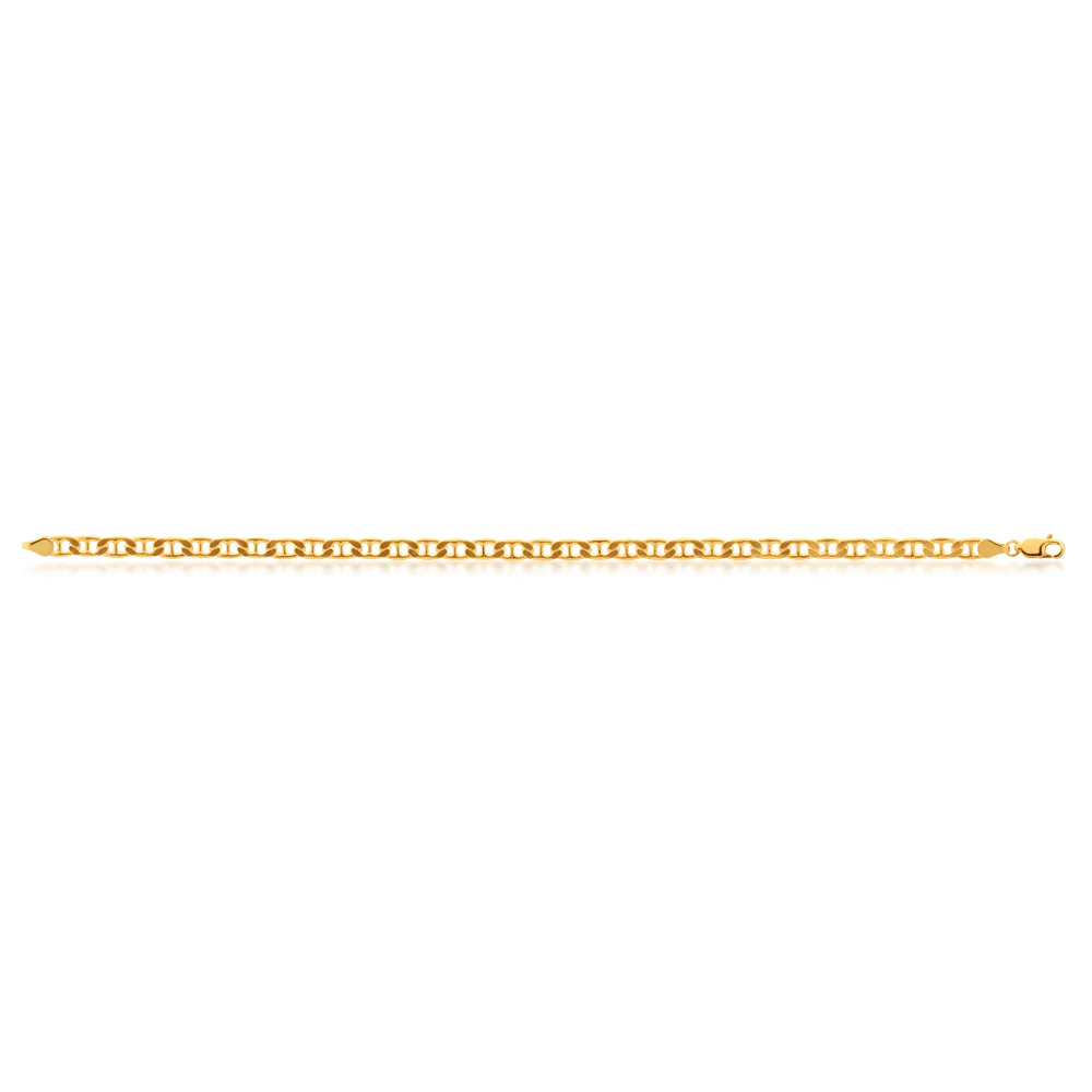 9ct Silverfilled Yellow Gold 120 Gauge 21 cms Bracelet - Image 2