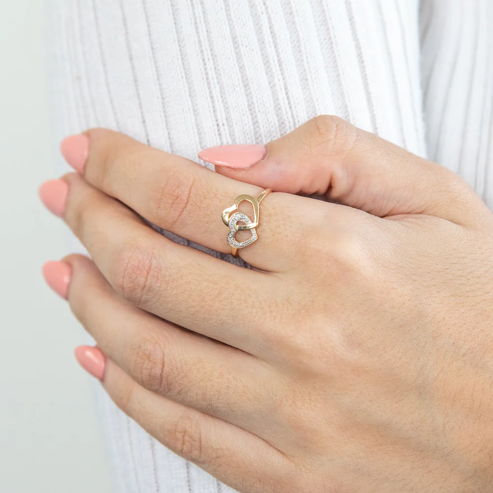 9ct Superb Yellow Gold 2 Diamonds Ring - Image 3