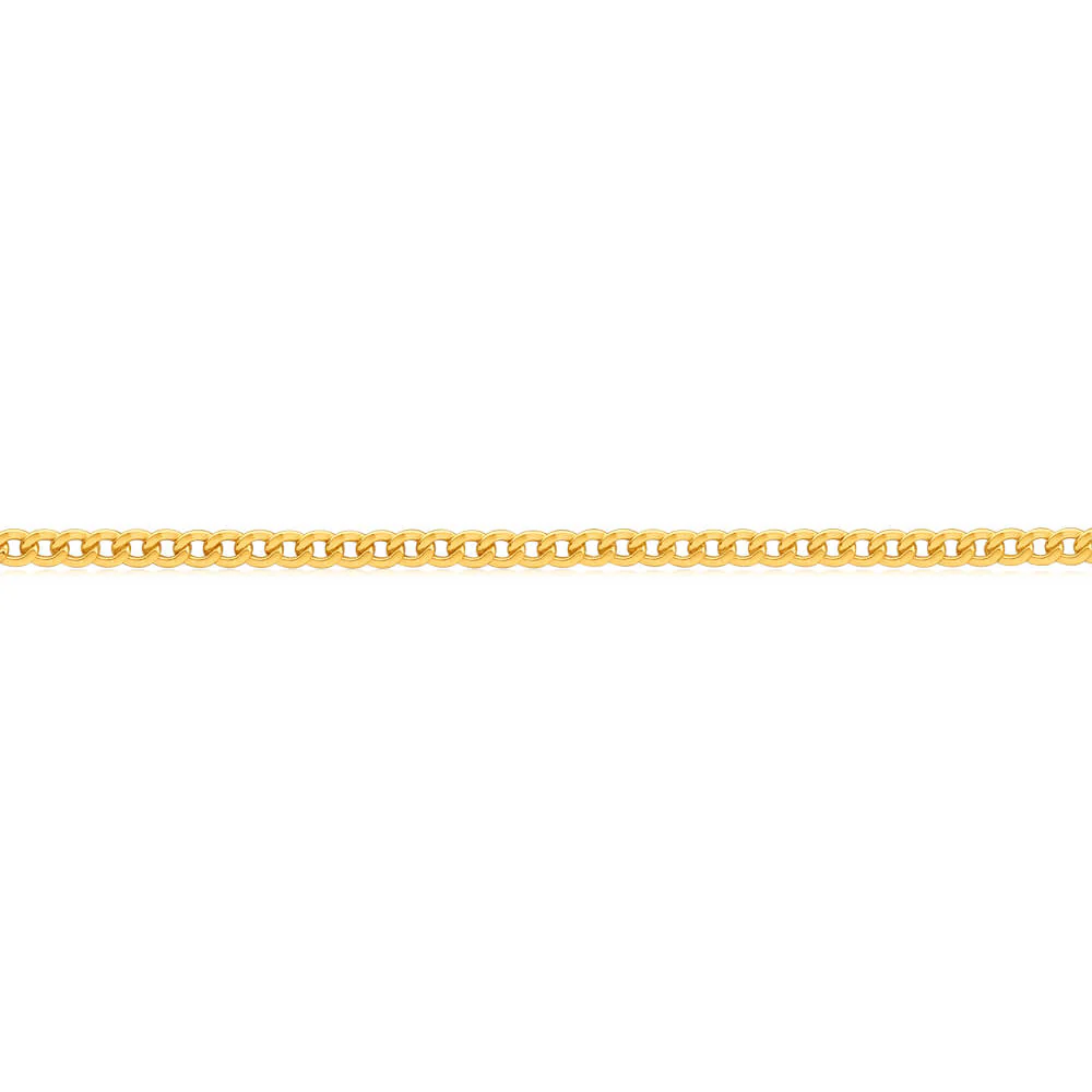 9ct Superb Yellow Gold Copper Filled Curb Chain - Image 3