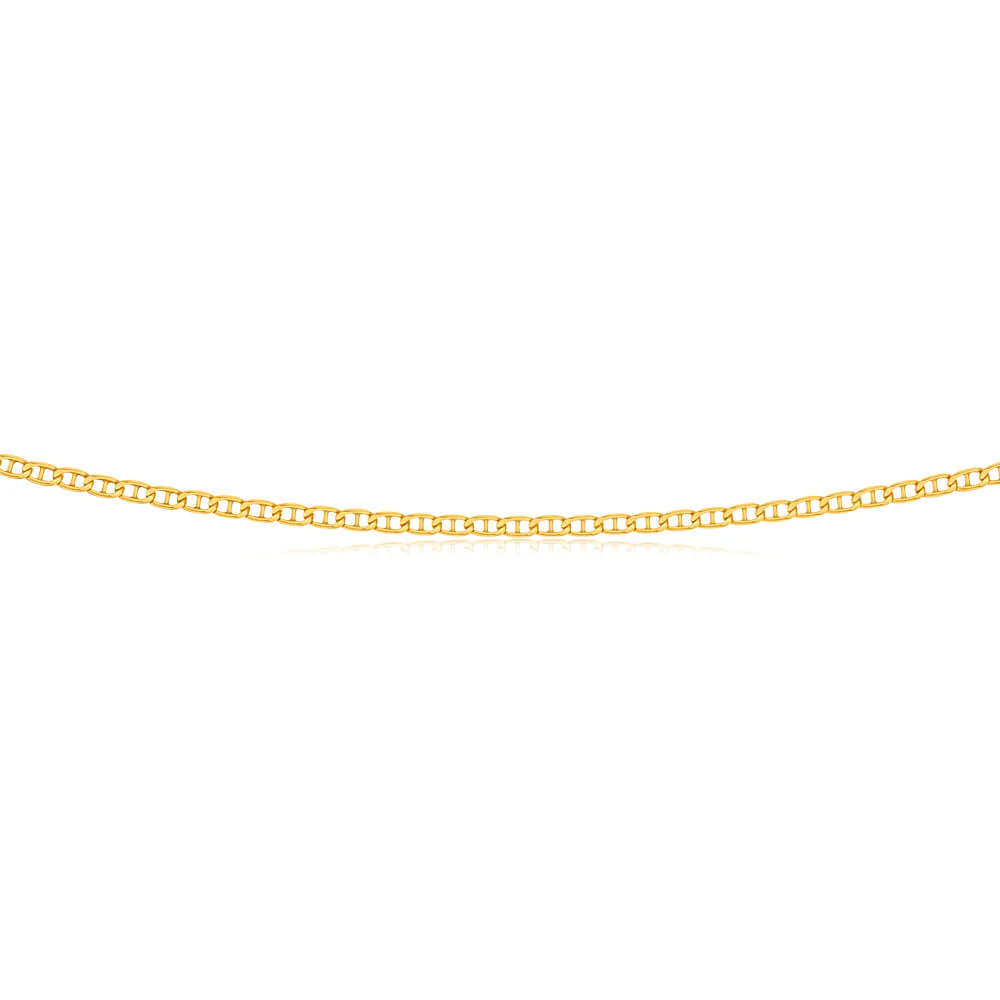 9ct Superb Yellow Gold Silver Filled Anchor Chain - Image 2