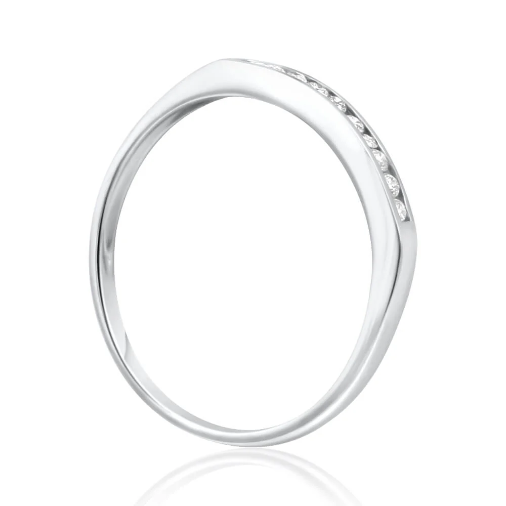 9ct White Gold Divine Diamond Ring - Image 2