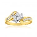 9ct Yellow Gold 1/2 Carat Diamond Enticing Ring - Image 3