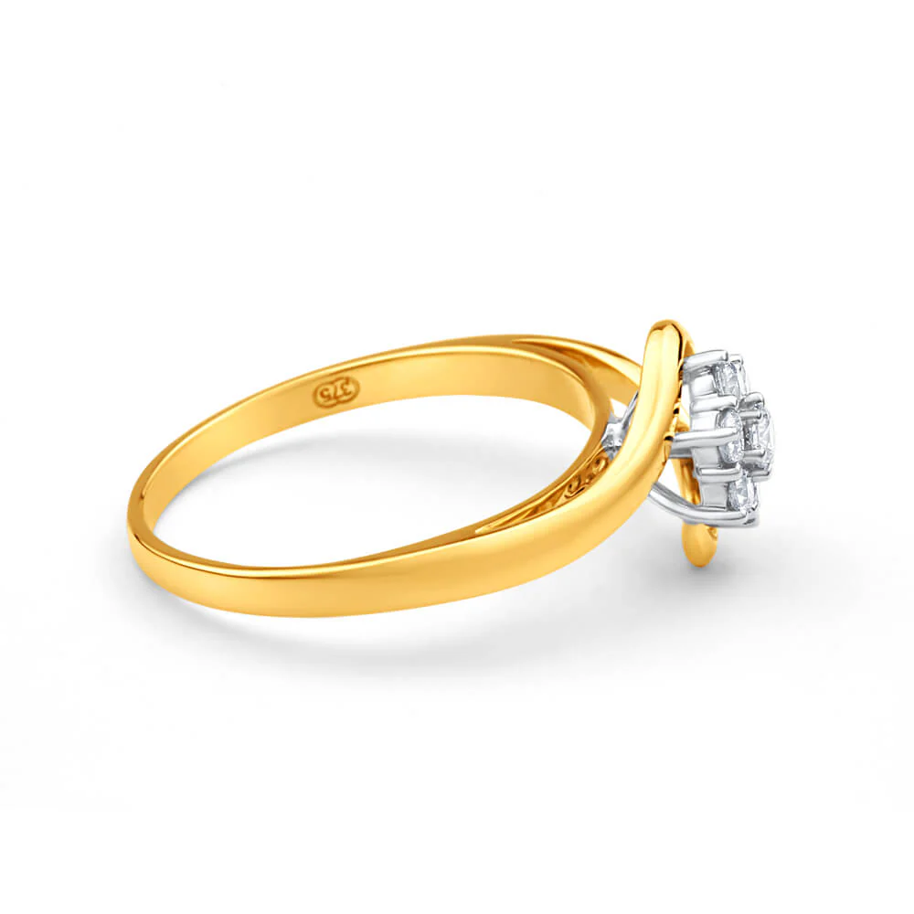 9ct Yellow Gold 1/3 Carat Diamond Splendid Ring - Image 3