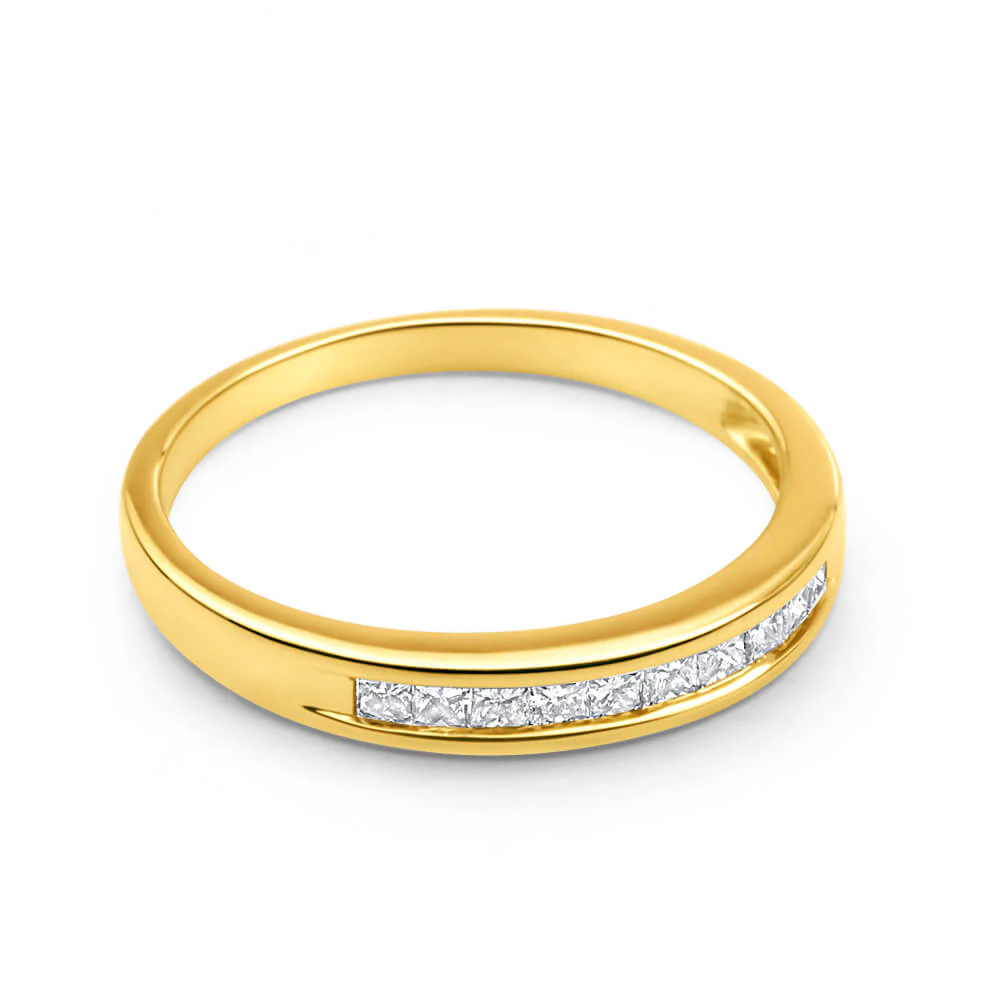 9ct Yellow Gold 1/4 Carat Diamond Charming Ring - Image 2
