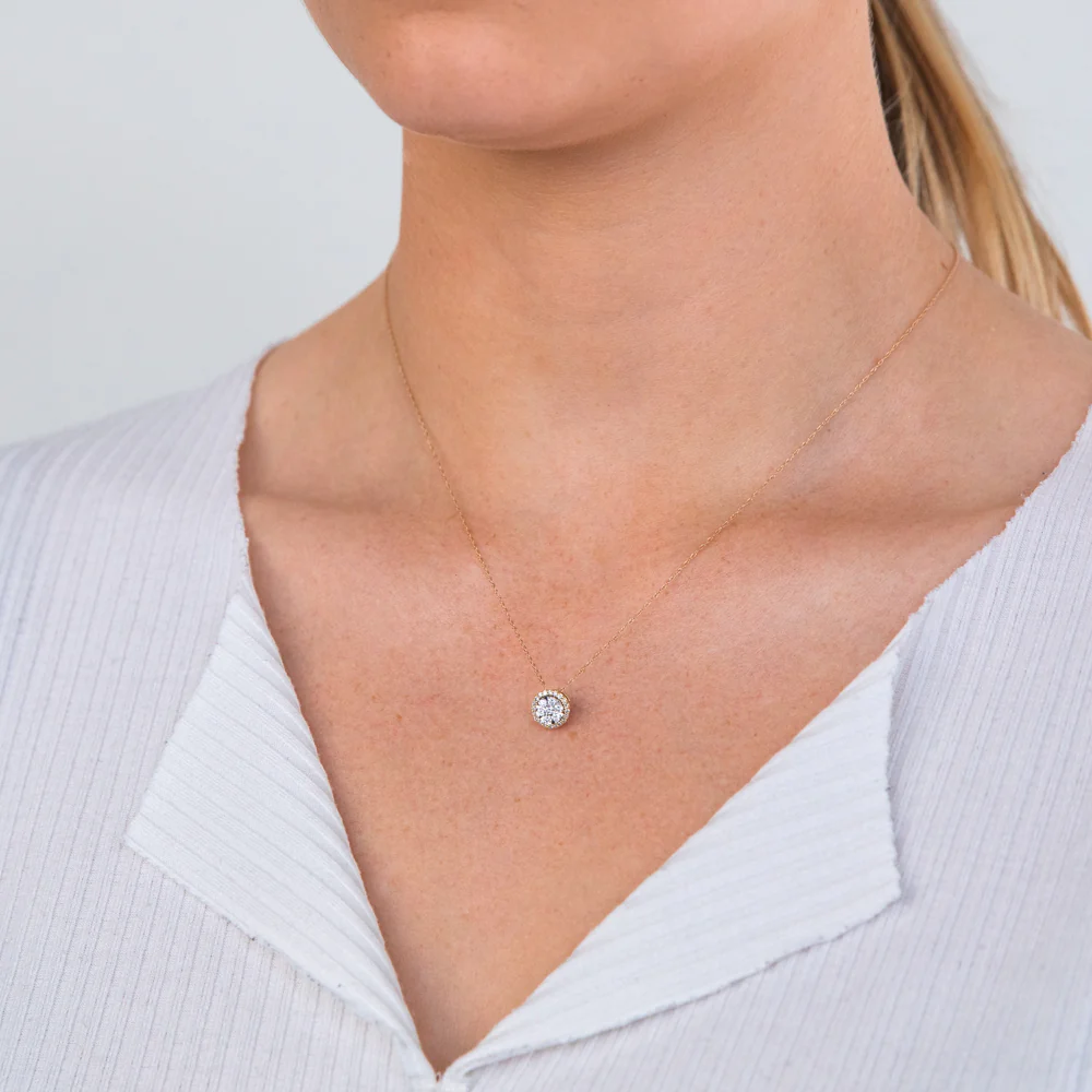 9ct Yellow Gold 1/5 Carat Luminesce Laboratory Grown Diamond Pendant - Image 2
