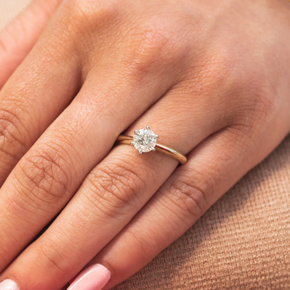 9ct Yellow Gold 1 Carat Australian Diamond Solitaire Ring - Image 3
