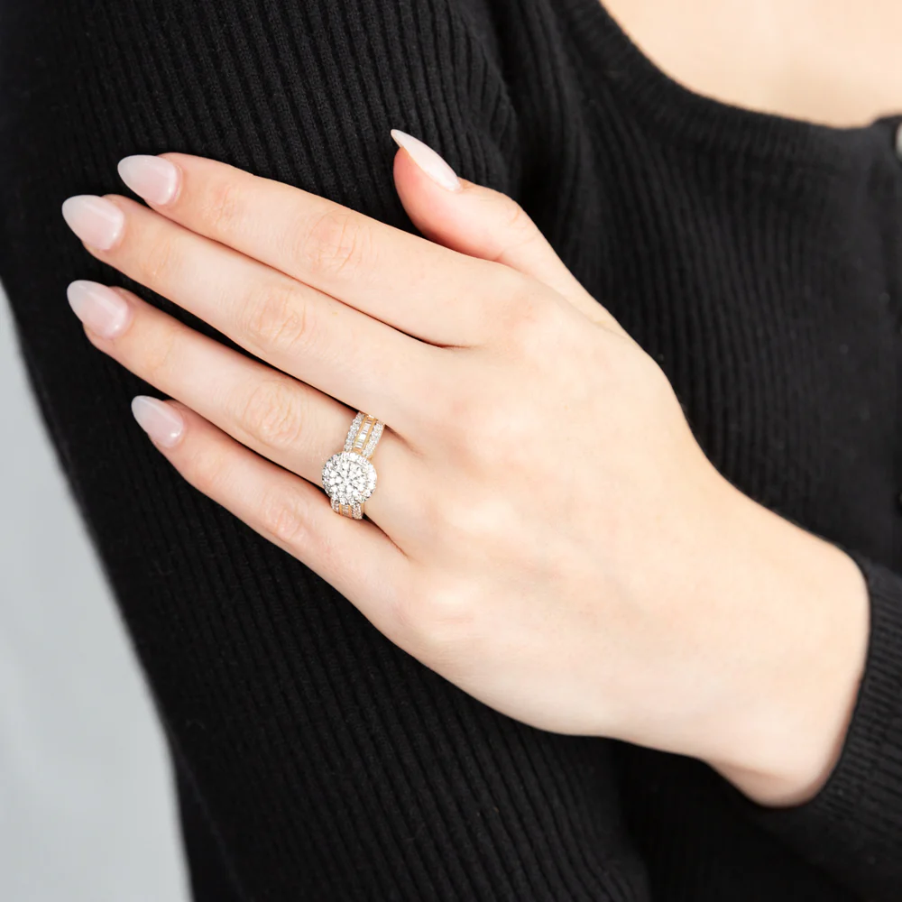 9ct Yellow Gold 1 Carat Diamond Ring - Image 2