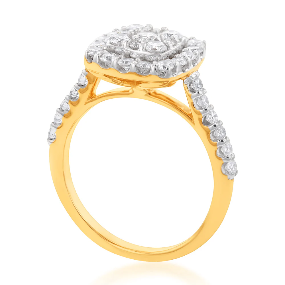 9ct Yellow Gold 1 Carat Luminesce Laboratory Grown Diamond Ring - Image 2