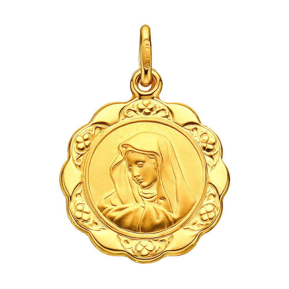 9ct Yellow Gold 18mm Pendant - Image 2