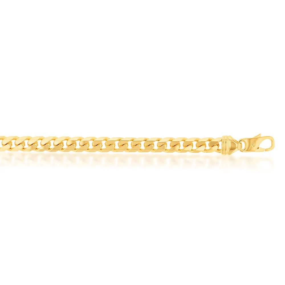 9ct Yellow Gold 250 Gauge Curb 21.6cm Bracelet - Image 2