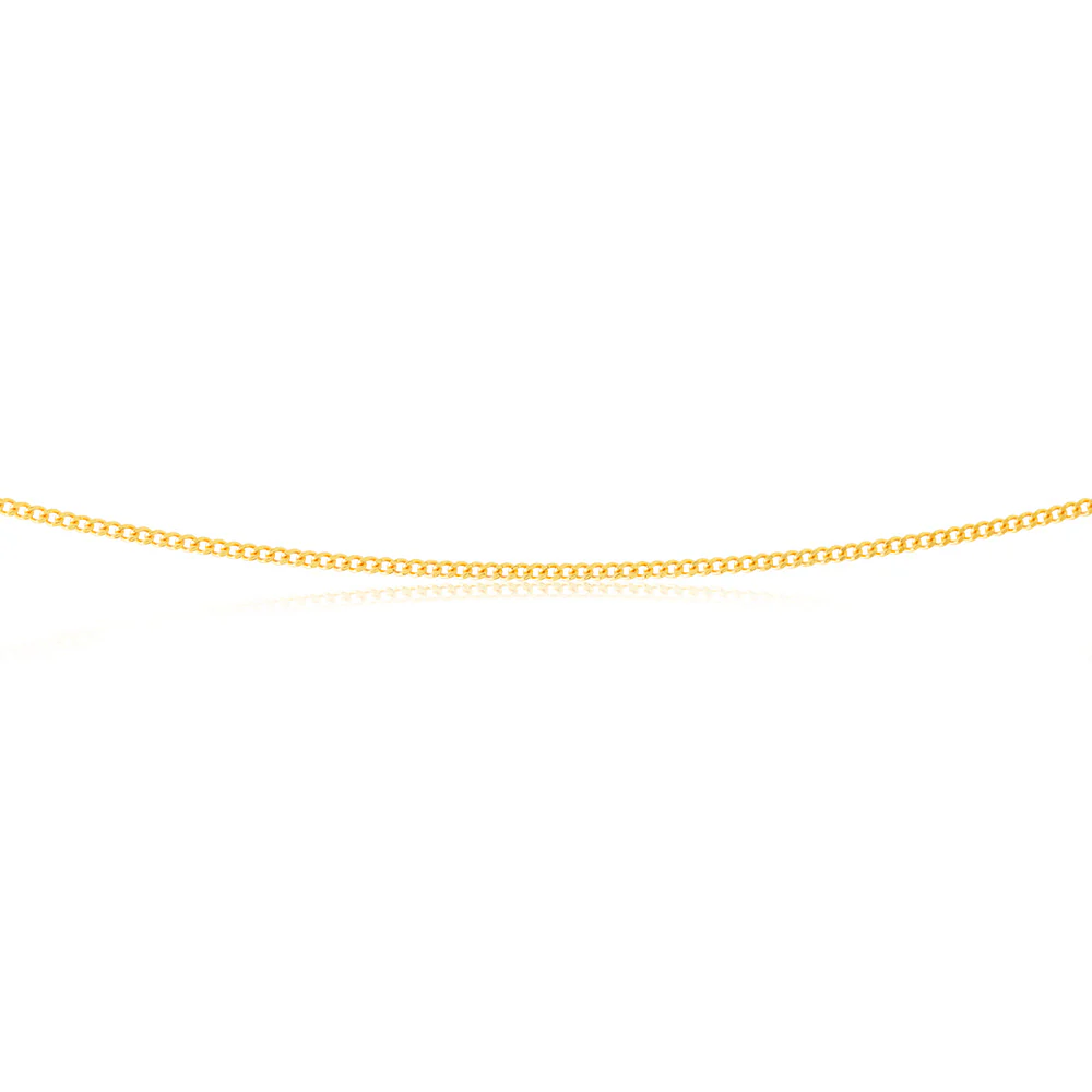 9ct Yellow Gold 31 Gauge 46cm Chain - Image 2