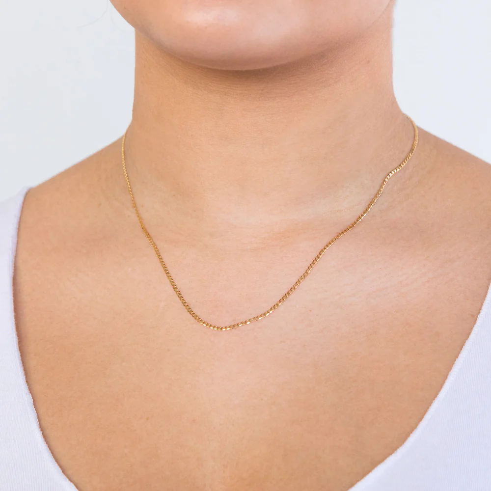 9ct Yellow Gold 45cm Curb Chain - Image 3