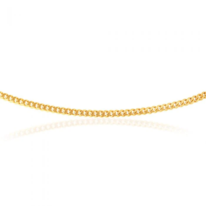 9ct Yellow Gold 45cm Curb Chain - Image 2