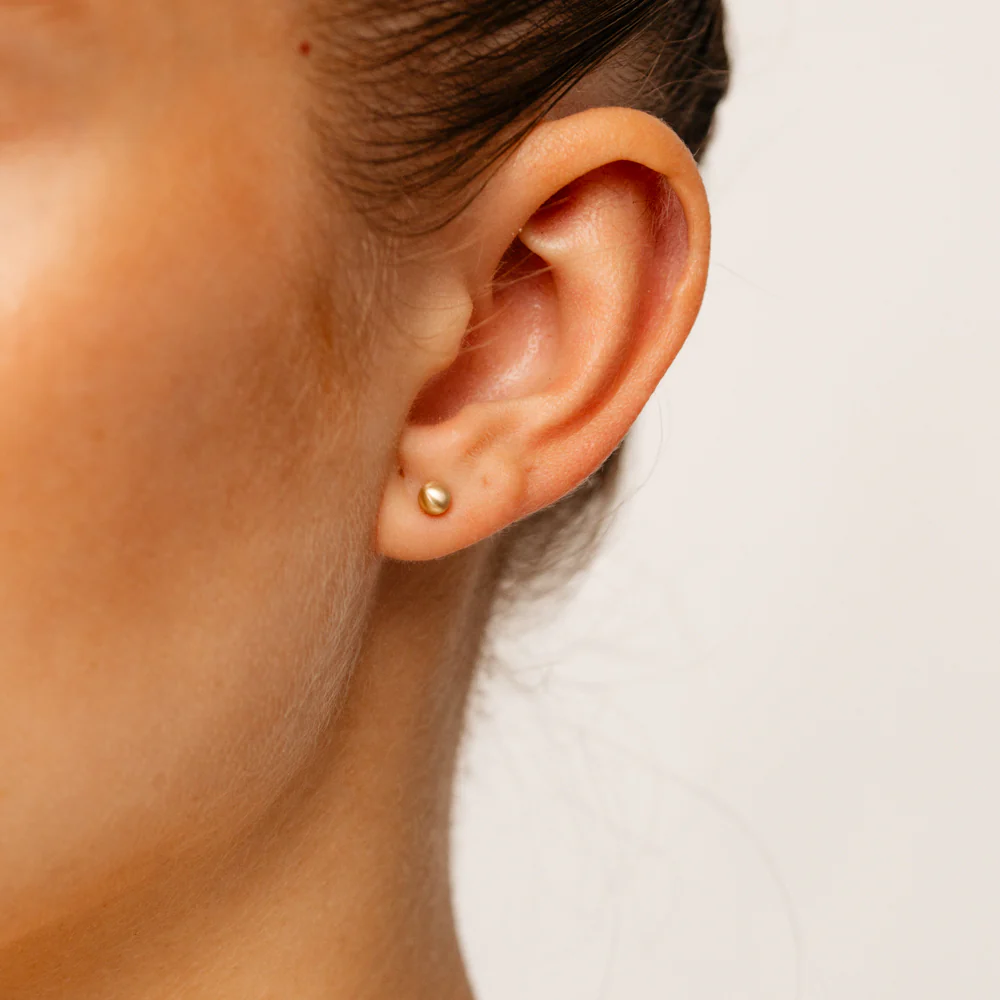 9ct Yellow Gold 4mm Polished Ball Stud Earrings - Image 2