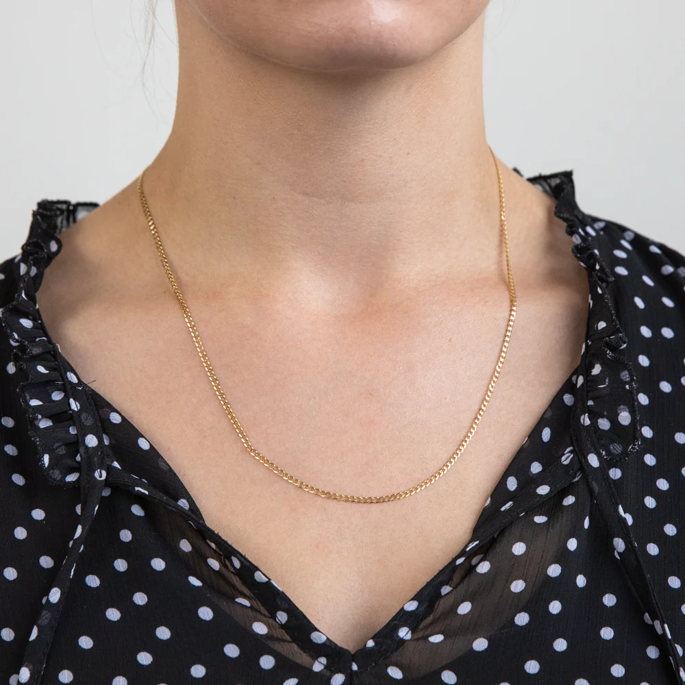 9ct Yellow Gold 50cm Curb Chain - Image 4