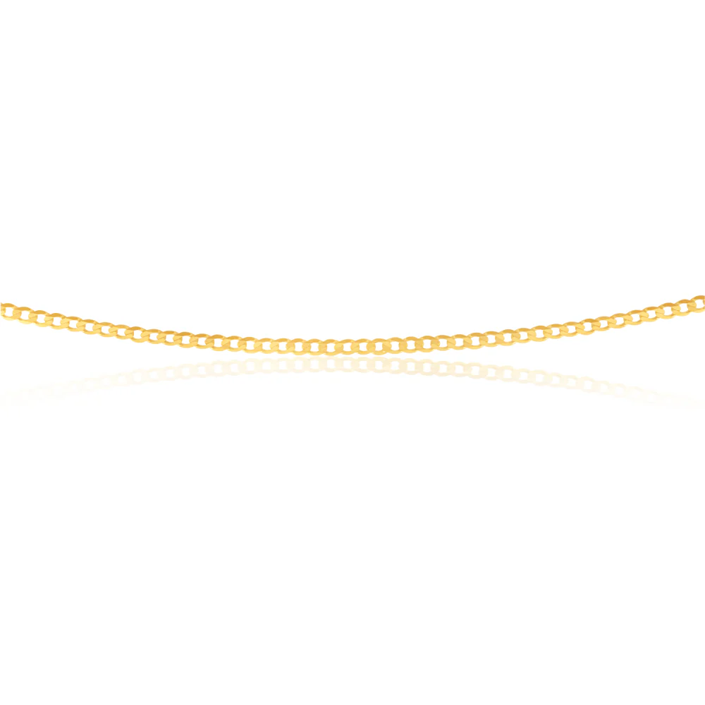 9ct Yellow Gold 50cm Curb Chain - Image 2
