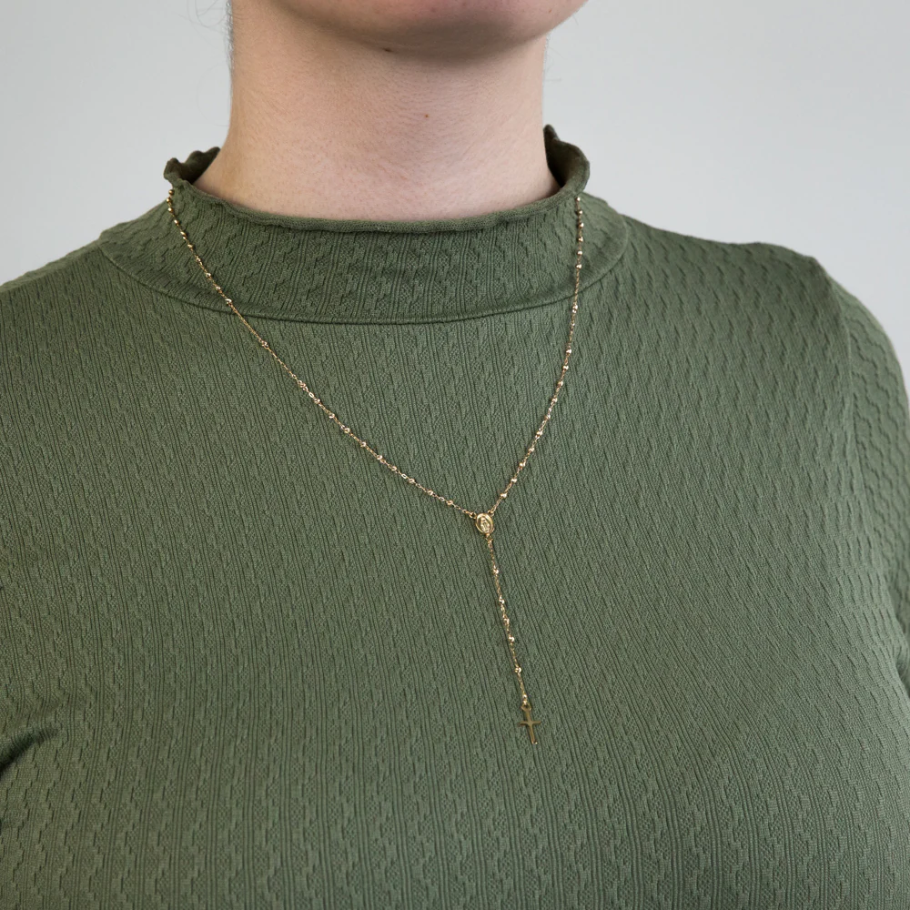 9ct Yellow Gold 50cm Rosary - Image 2