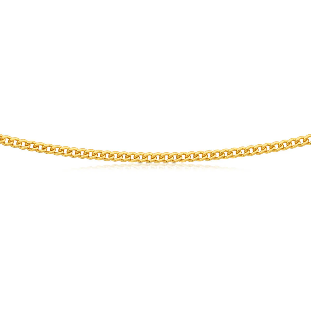 9ct Yellow Gold 80cm 80 Gauge Curb Chain - Image 2