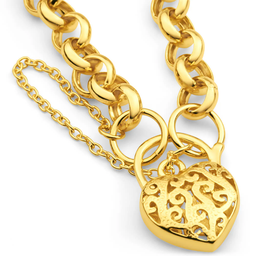 9ct Yellow Gold Belcher Bracelet - Image 2