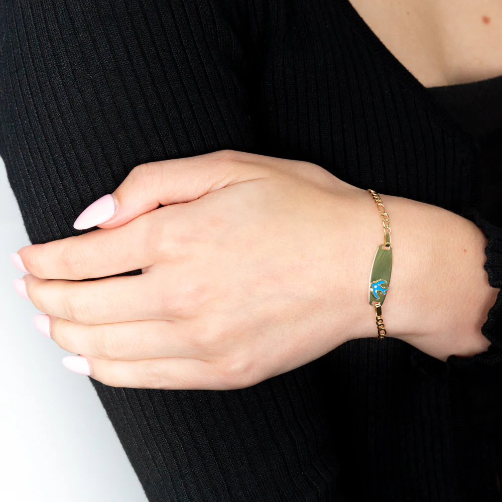 9ct Yellow Gold Bluebird Bracelet - Image 3