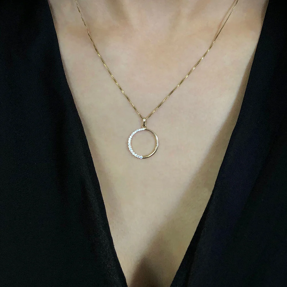 9ct Yellow Gold Circle of Life Pendant - Image 2