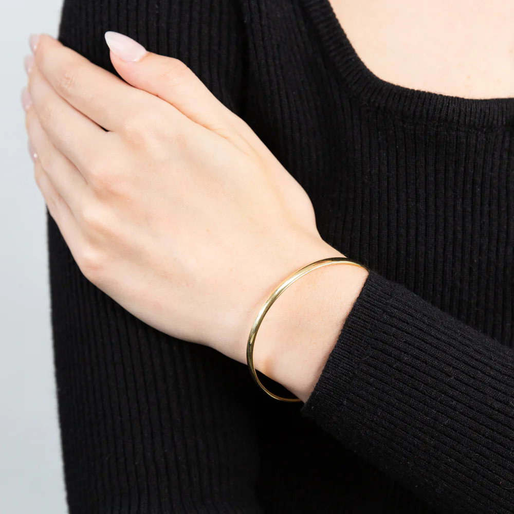9ct Yellow Gold Comfort 3.8 X 60mm Bangle - Image 2