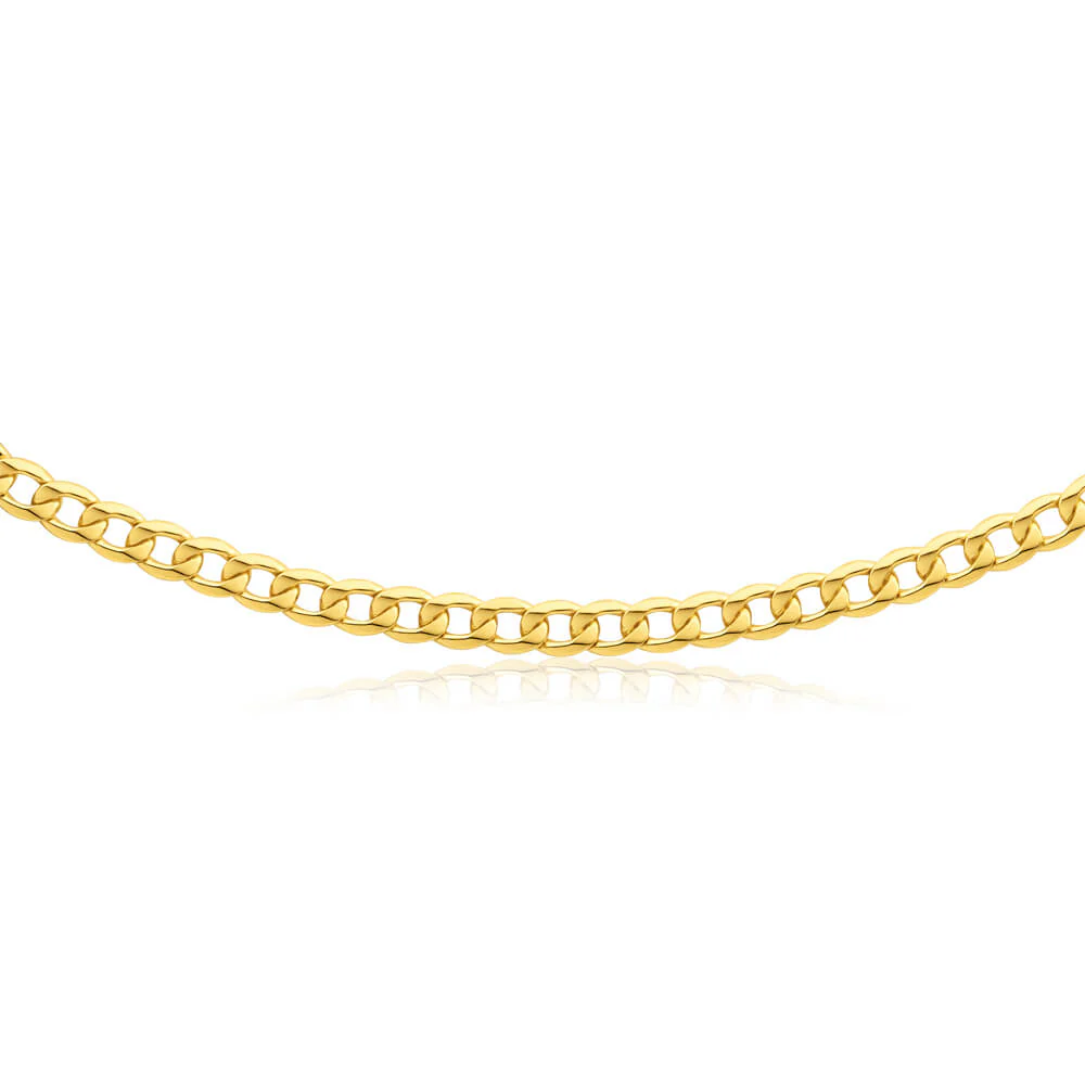 9ct Yellow Gold Copper Filled Curb Chain - Image 2