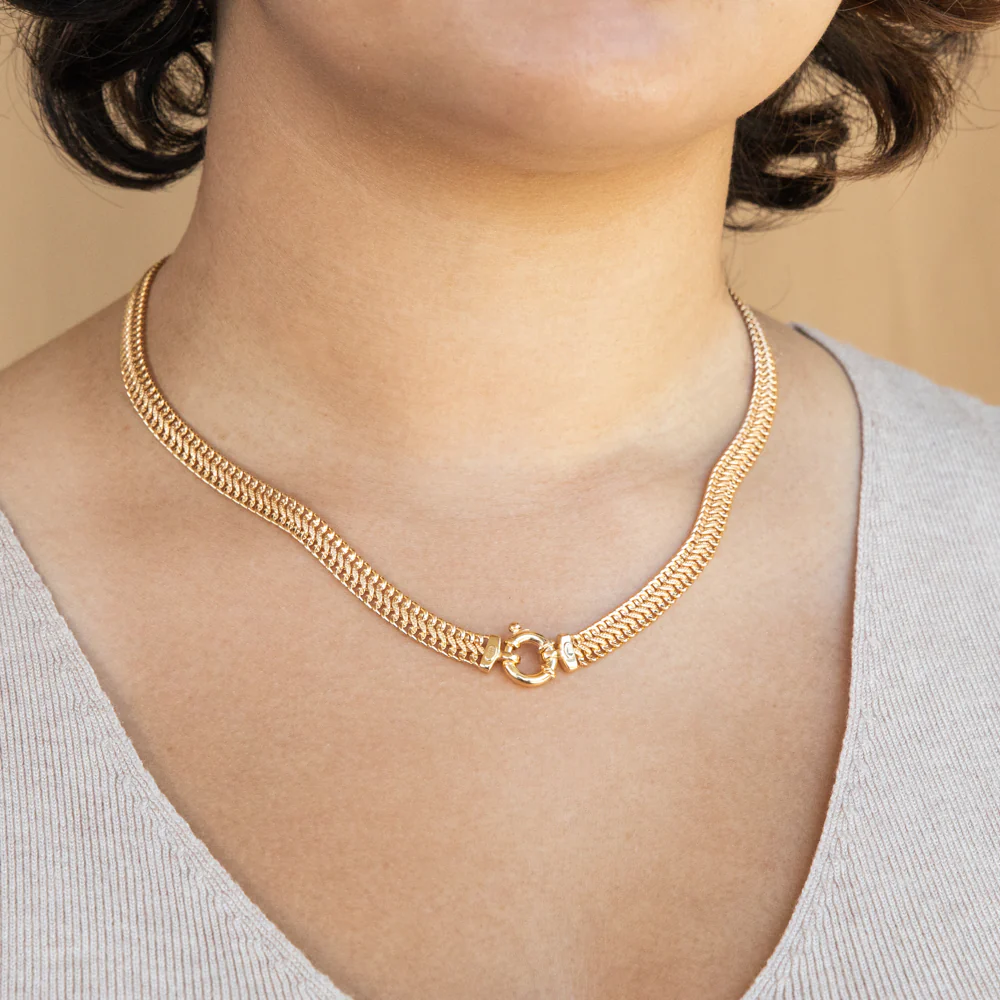 9ct Yellow Gold Copper Filled Mesh Chain - Image 3
