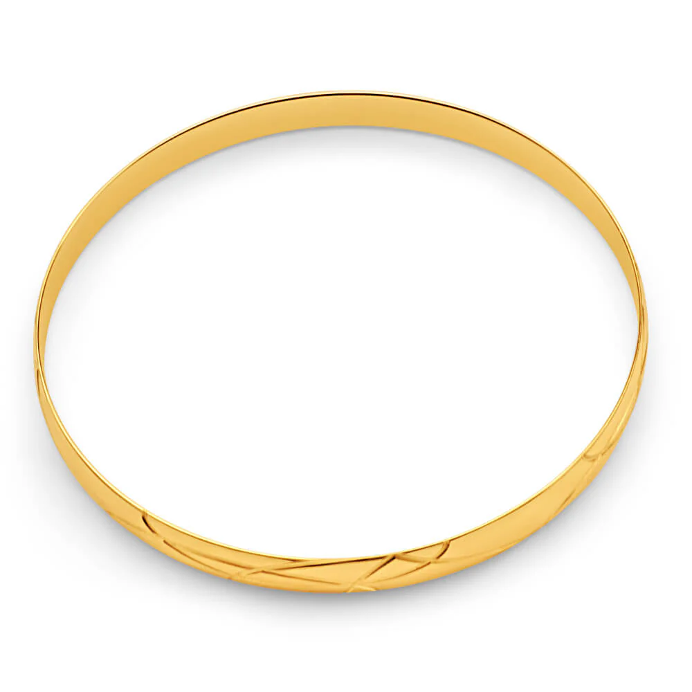 9ct Yellow Gold Delightful Bangle - Image 2