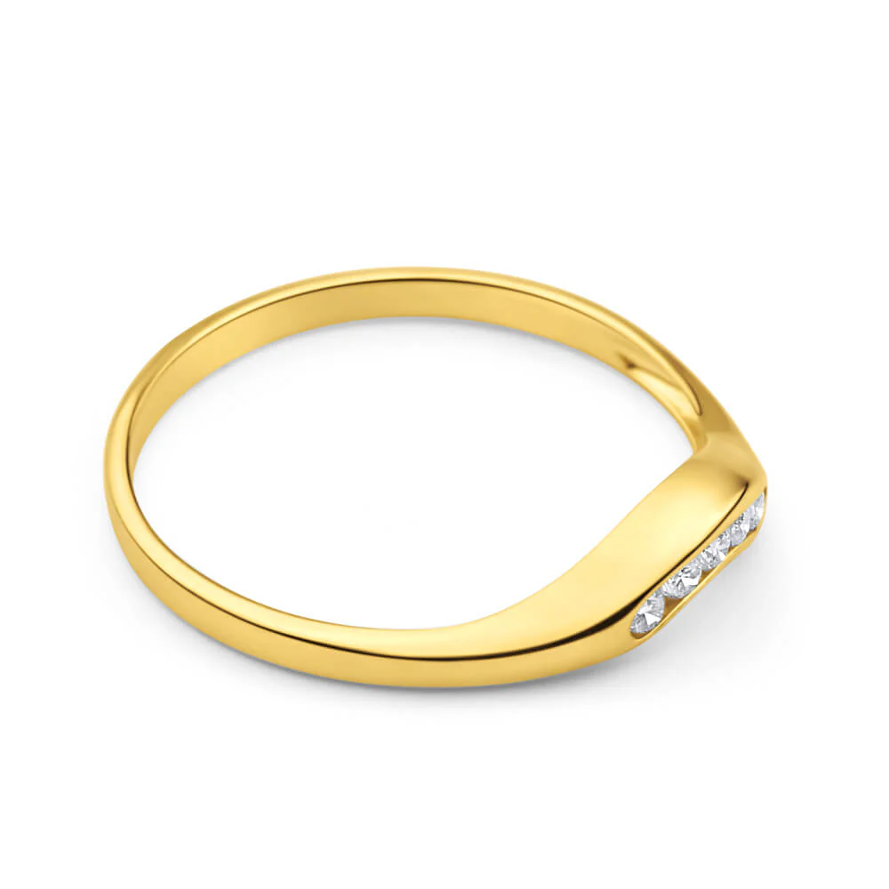 9ct Yellow Gold Diamond Majestic Ring - Image 2