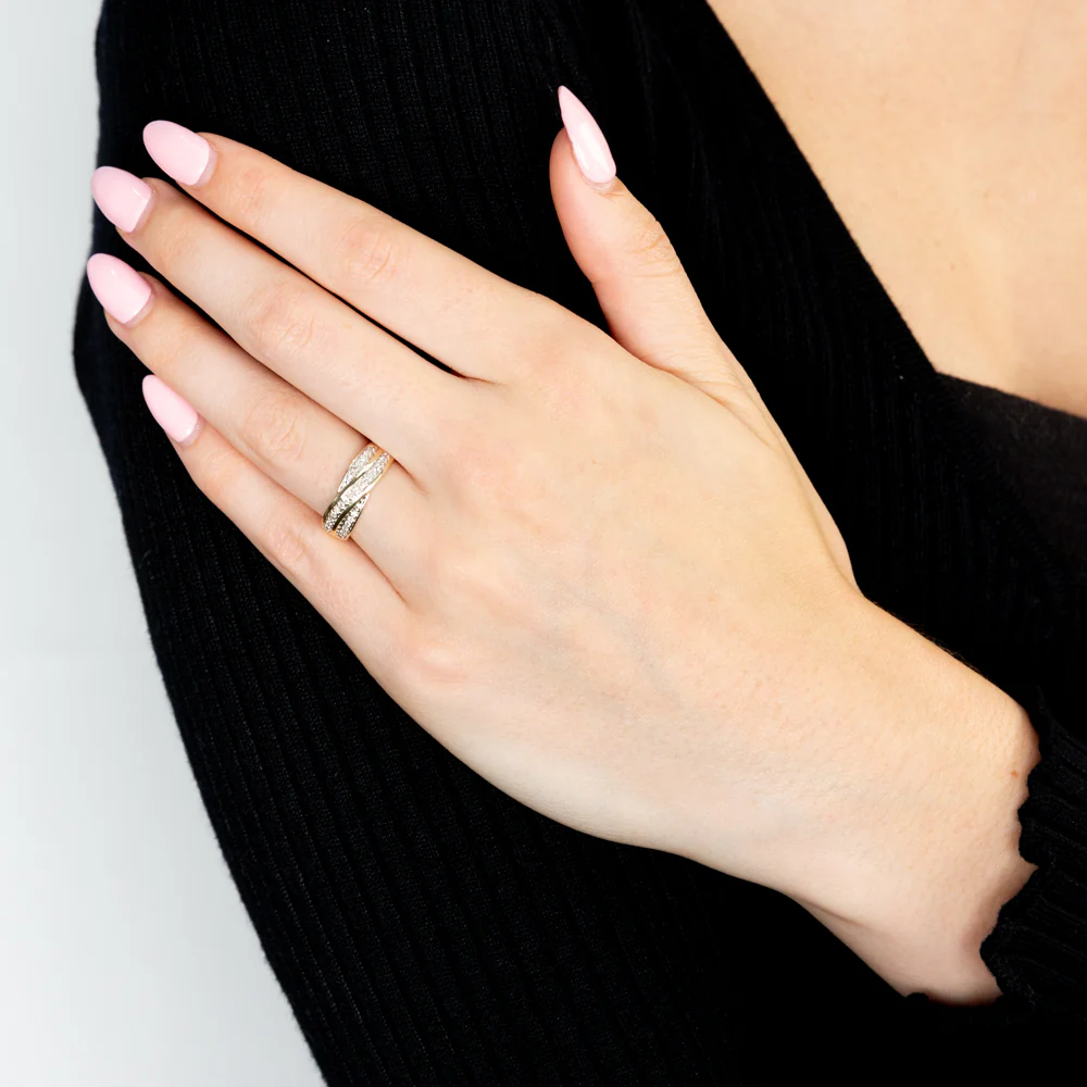 9ct Yellow Gold Diamond Ring  Set with 29 Brilliant Diamonds - Image 3
