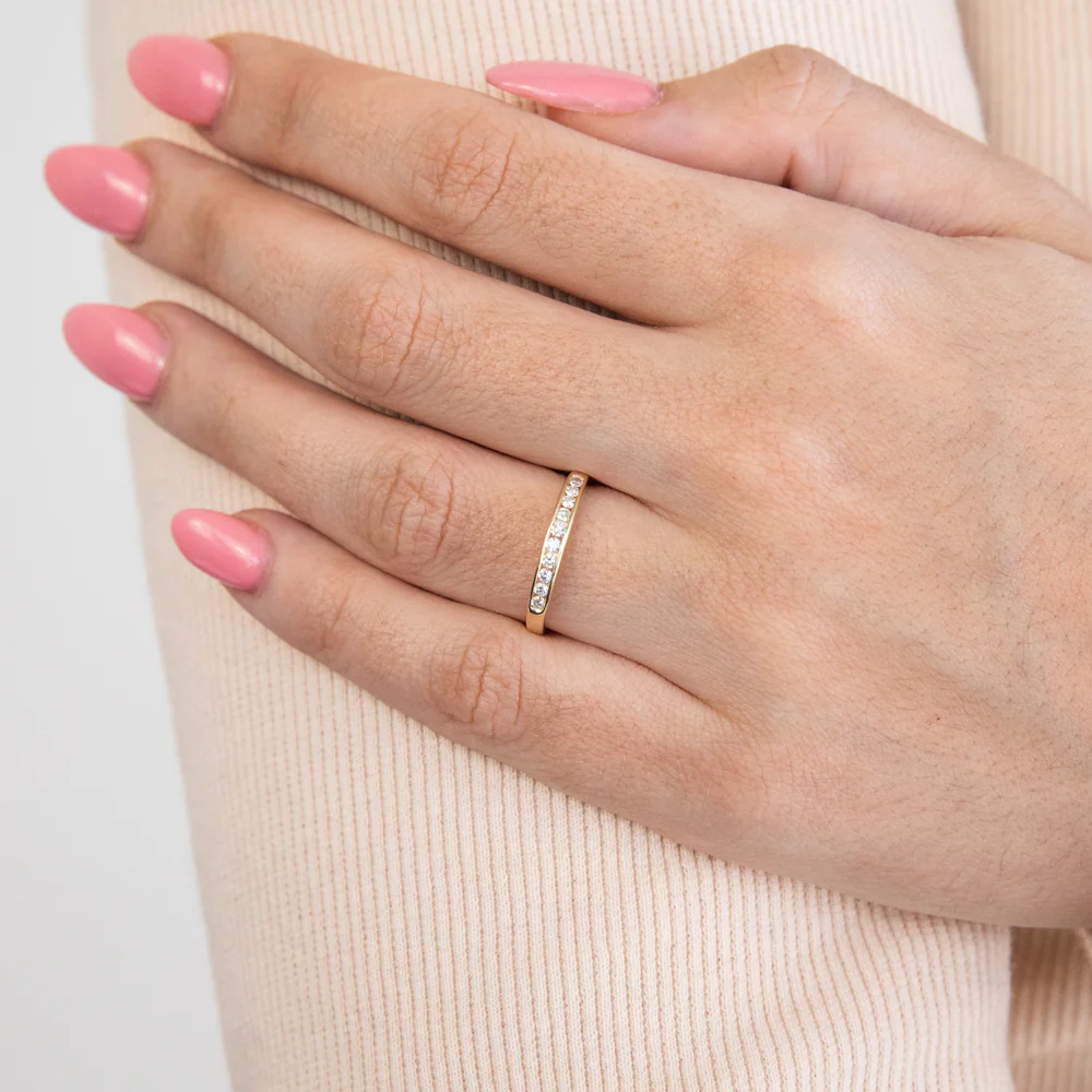 9ct Yellow Gold Divine Diamond Ring - Image 3