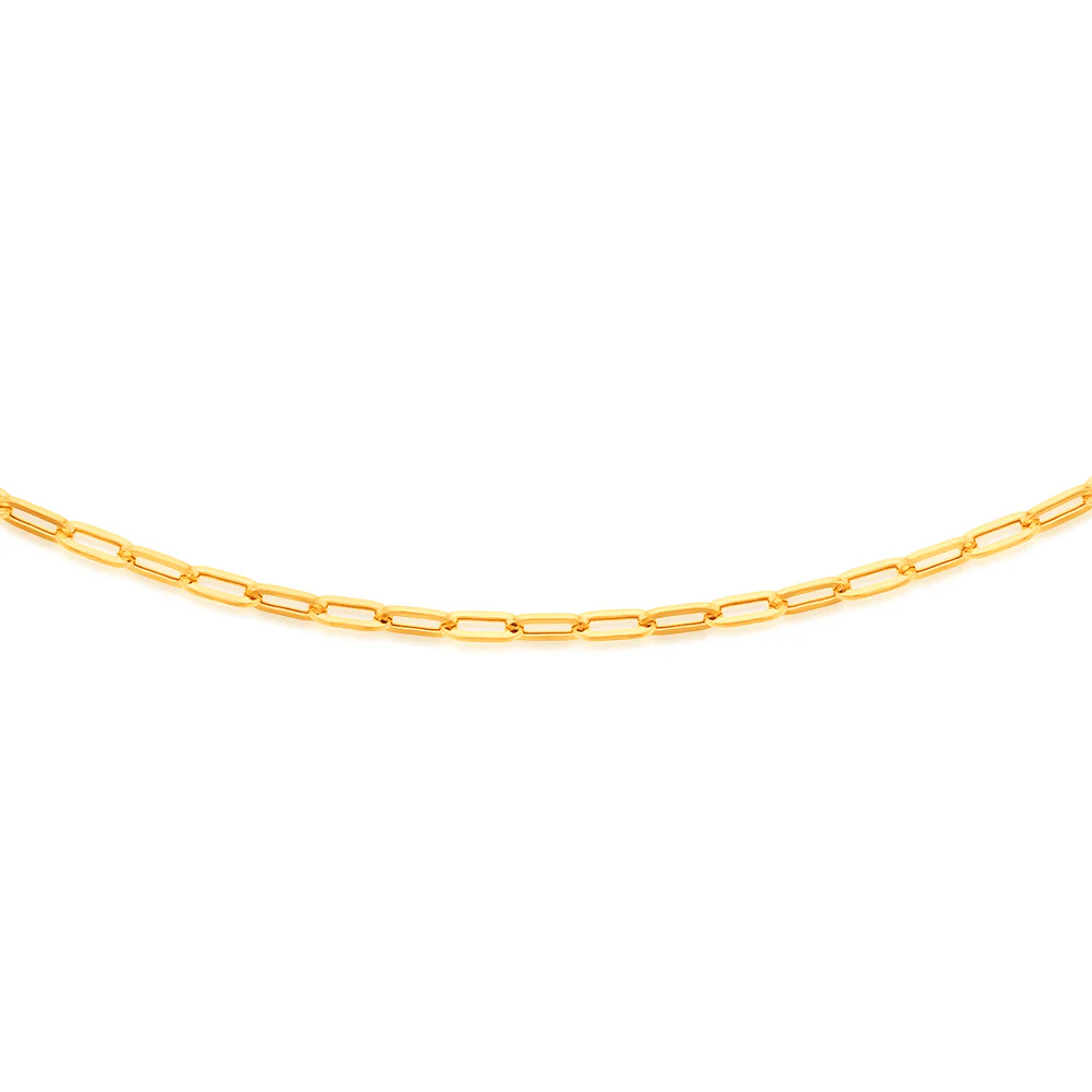 9ct Yellow Gold Extra Large Paperclip 76cm Chain - Image 2