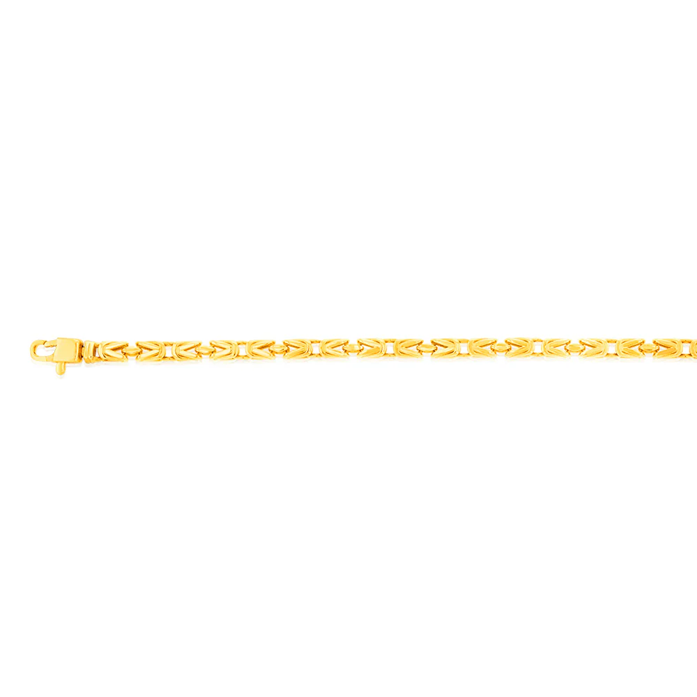 9ct Yellow Gold Fancy 19cm Bracelet - Image 2