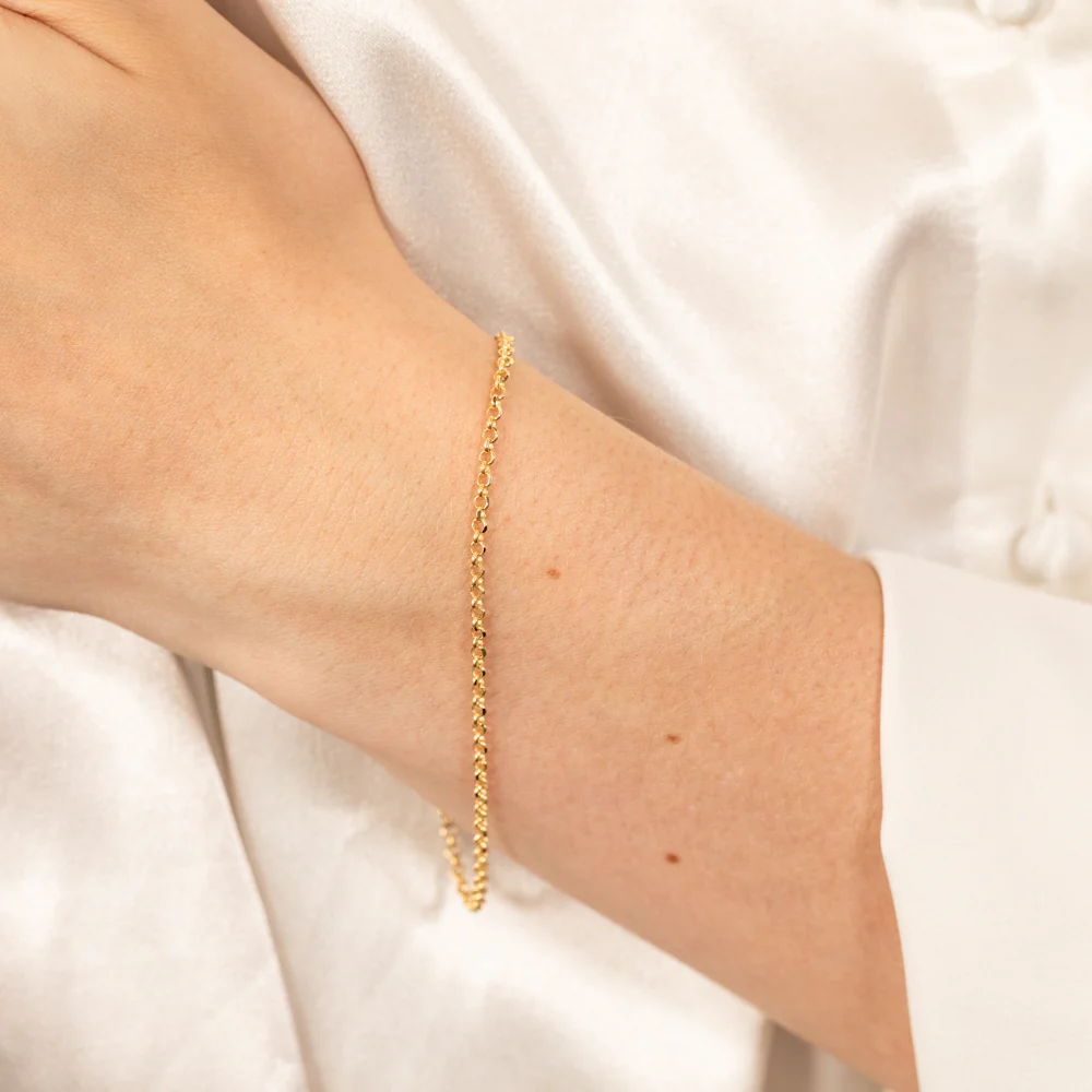 9ct Yellow Gold Fancy 19cm Bracelet - Image 3