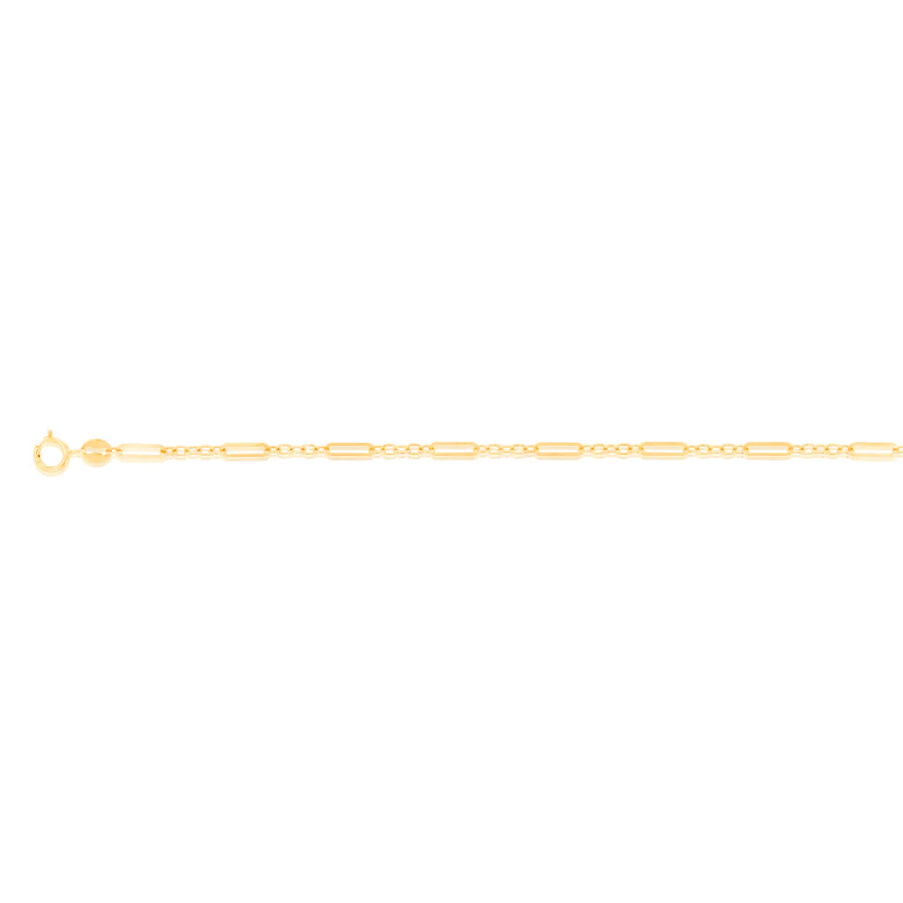 9ct Yellow Gold Fancy 25cm Anklet - Image 2