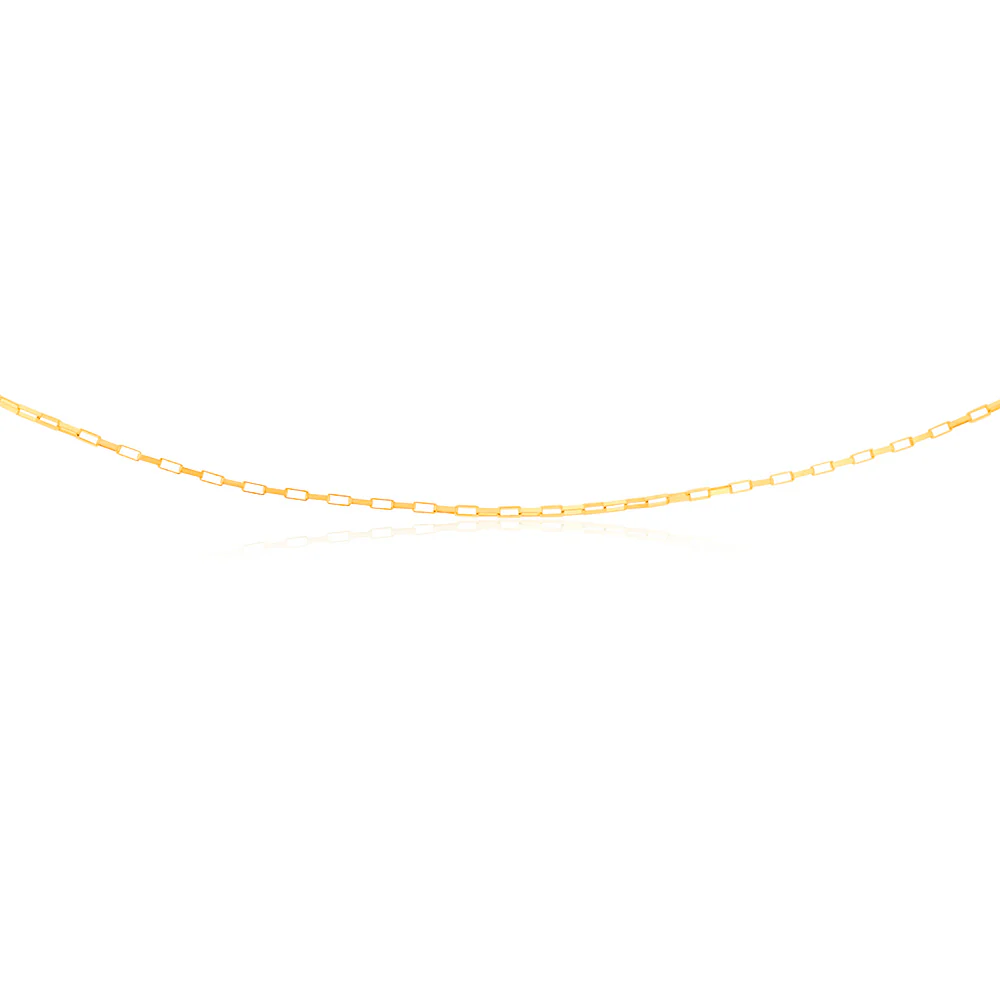 9ct Yellow Gold Fancy 26 Gauge 45cm Chain - Image 2