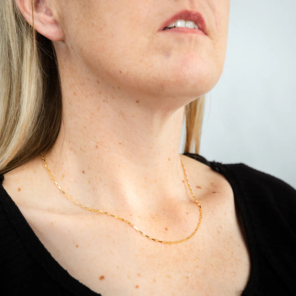 9ct Yellow Gold Fancy 26 Gauge 45cm Chain - Image 3
