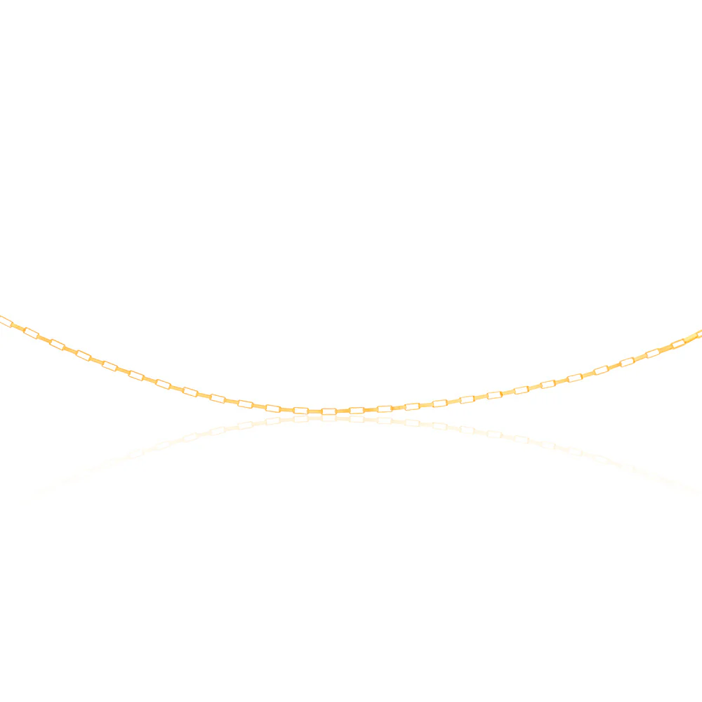 9ct Yellow Gold Fancy 26 Gauge 50cm Chain - Image 2