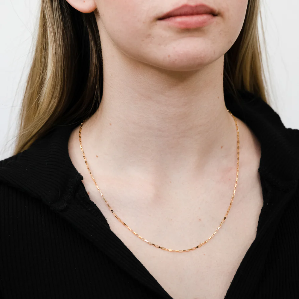 9ct Yellow Gold Fancy 26 Gauge 50cm Chain - Image 3