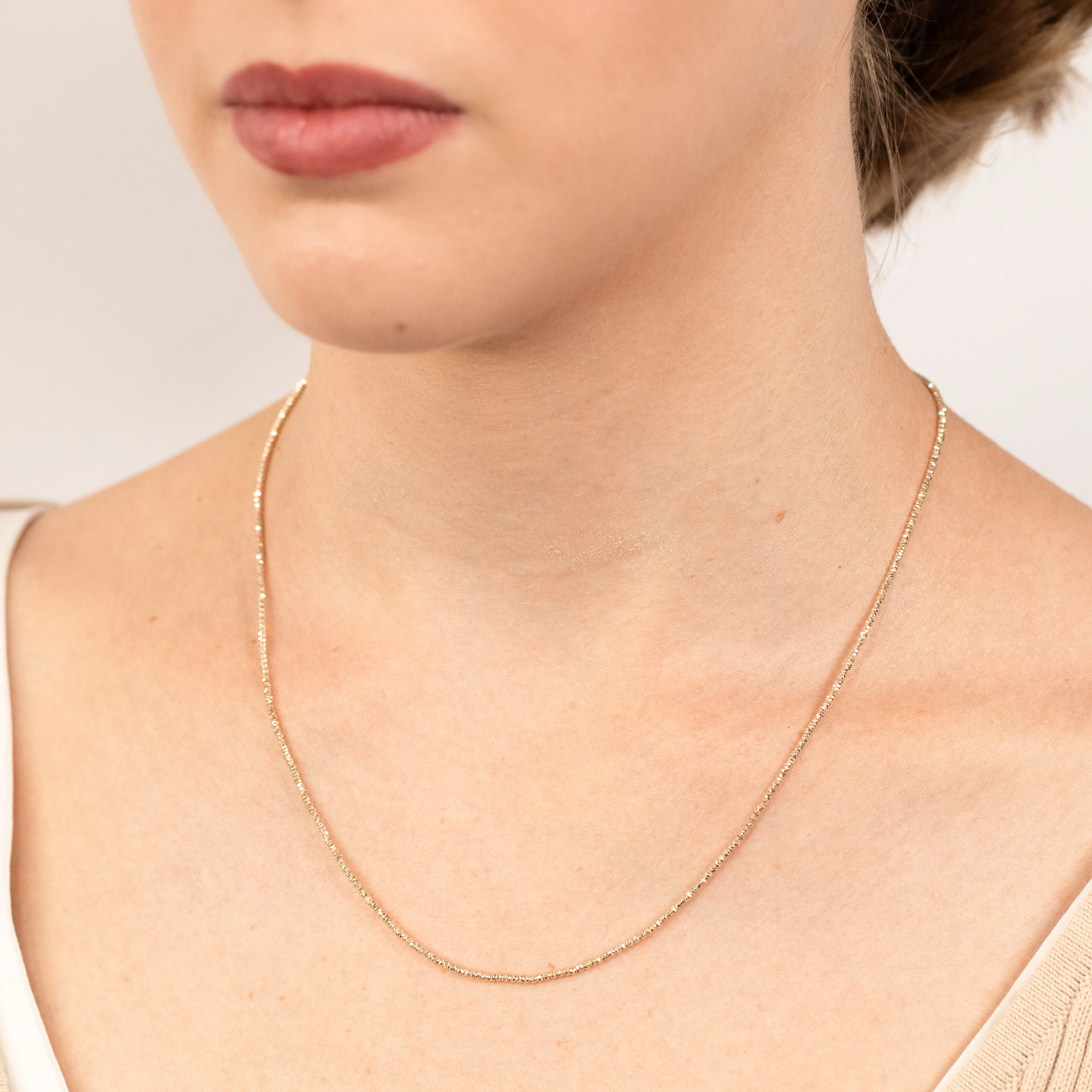 9ct Yellow Gold Fancy 45cm Chain - Image 2