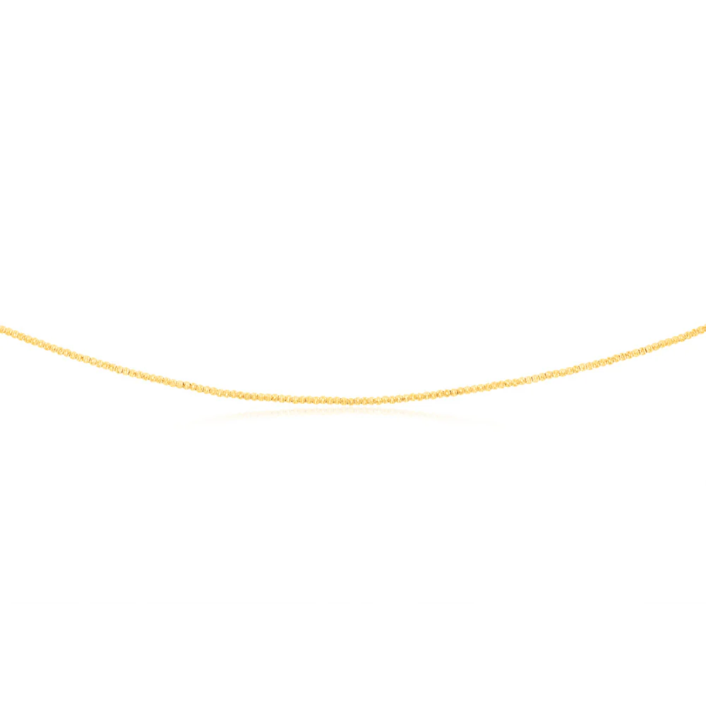 9ct Yellow Gold Fancy 45cm Chain - Image 3