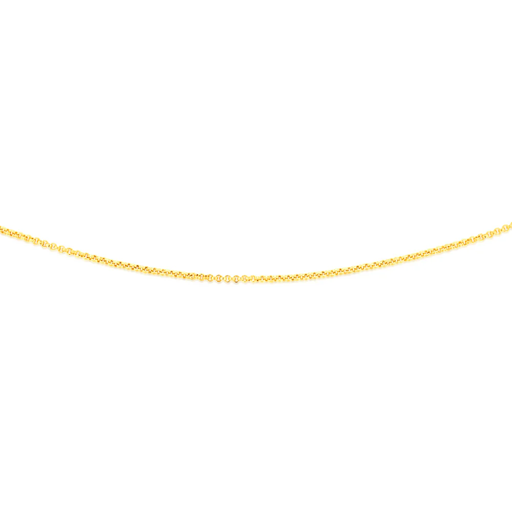 9ct Yellow Gold Fancy 60cm Chain - Image 2