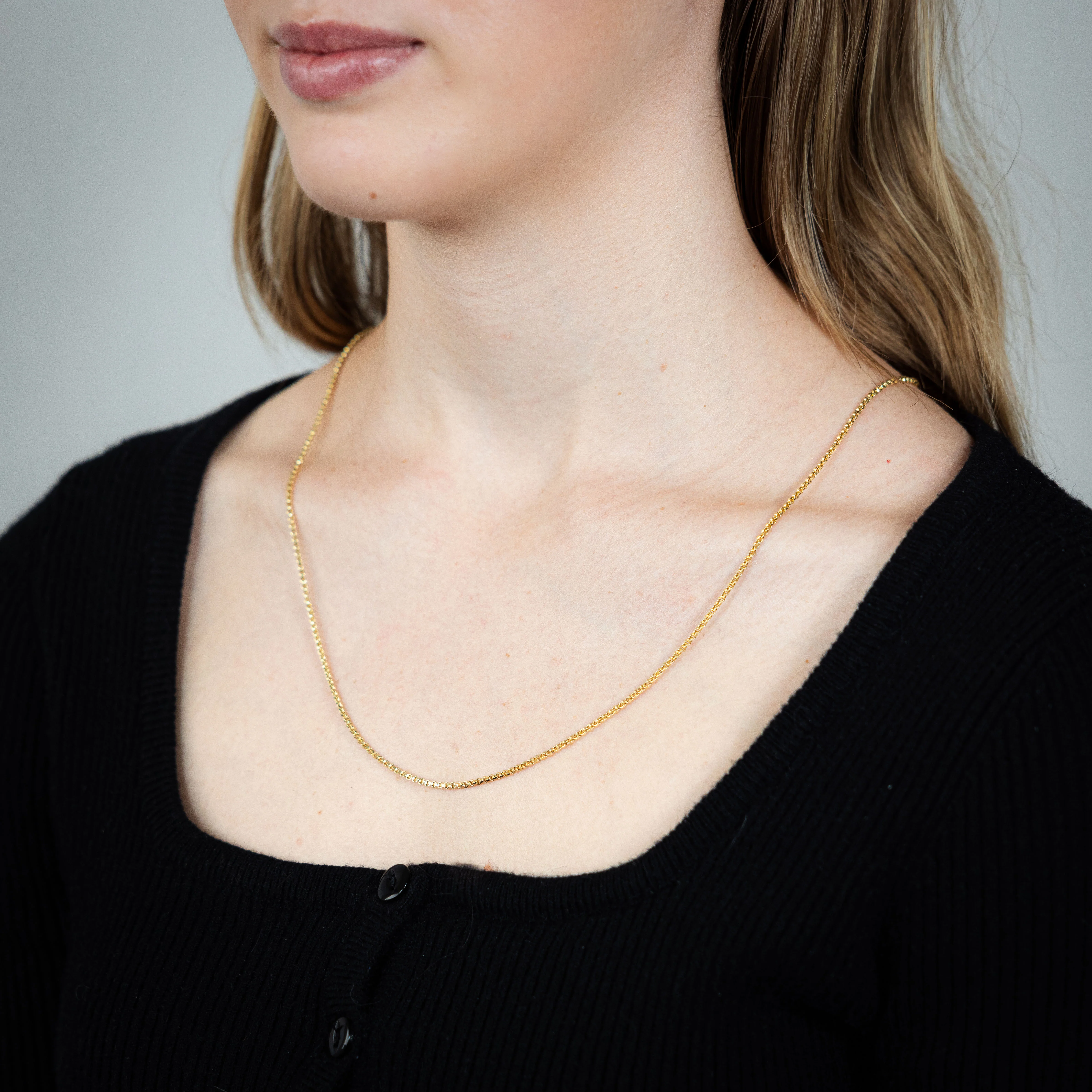 9ct Yellow Gold Fancy 60cm Chain - Image 3