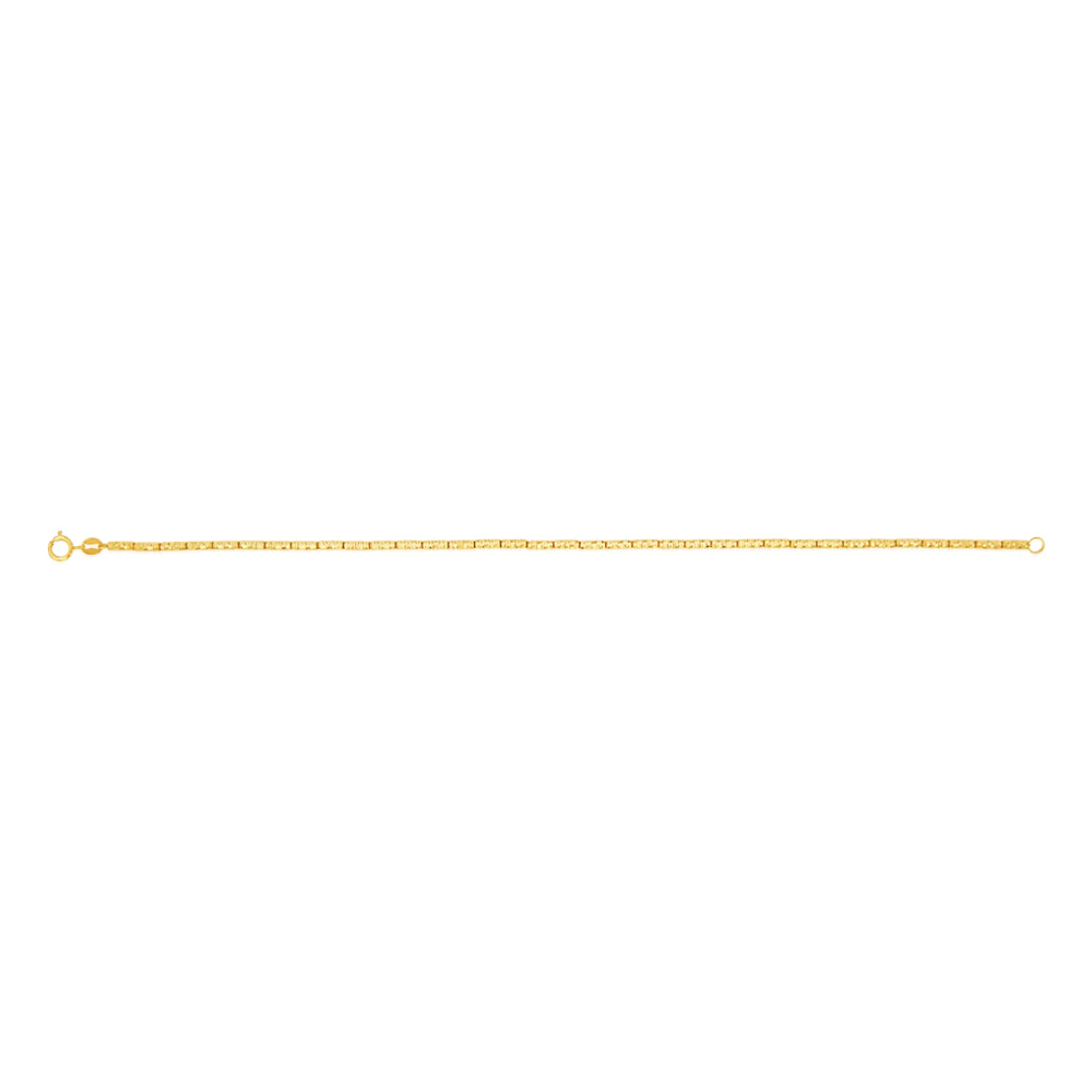 9ct Yellow Gold Fancy Elongated 19cm Bracelet - Image 2